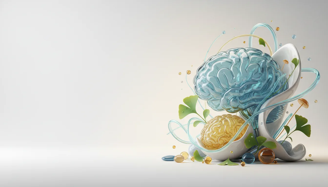 Conceptual illustration of brain nutrition behind the Memocept nootropic formula